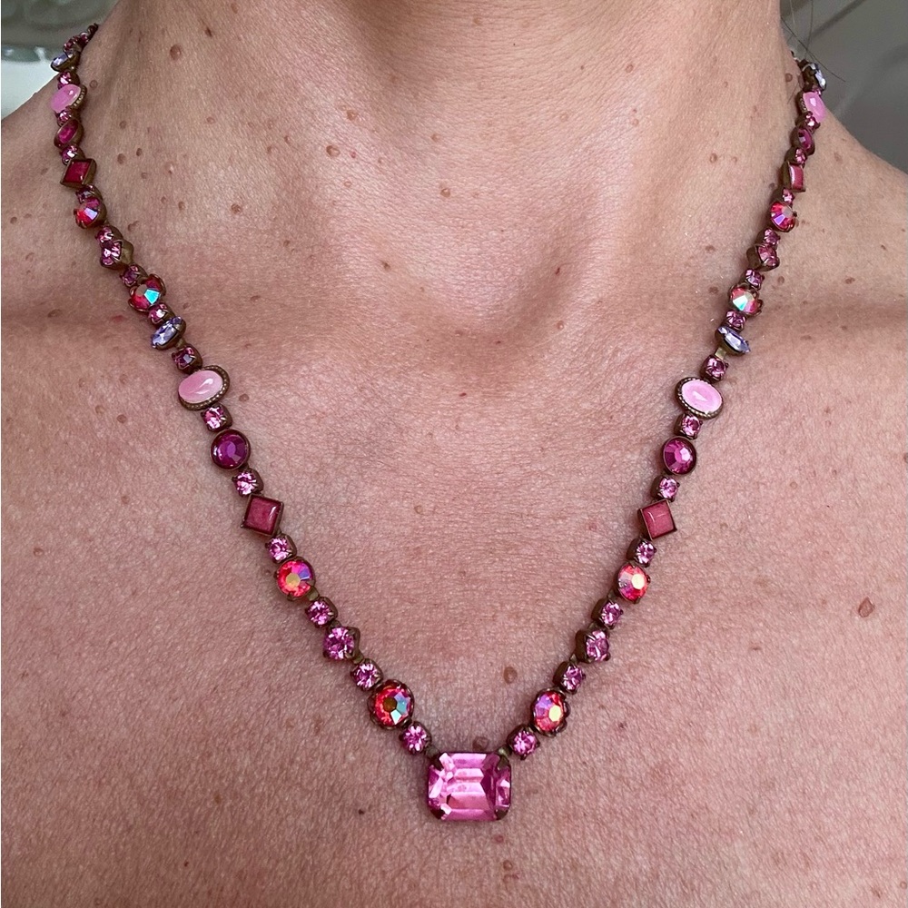 Sorelli Pink Gem Necklace - Picture 3 of 5